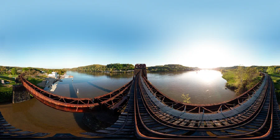 Aspinwall - Riverfront Park Train Bridge