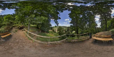 Hidden, cozy viewpoint of the castle.