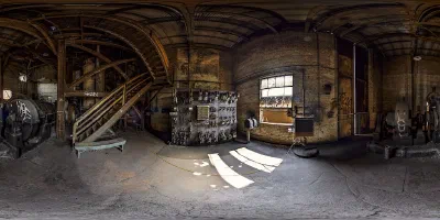 One of Carrie Furnace control rooms.
